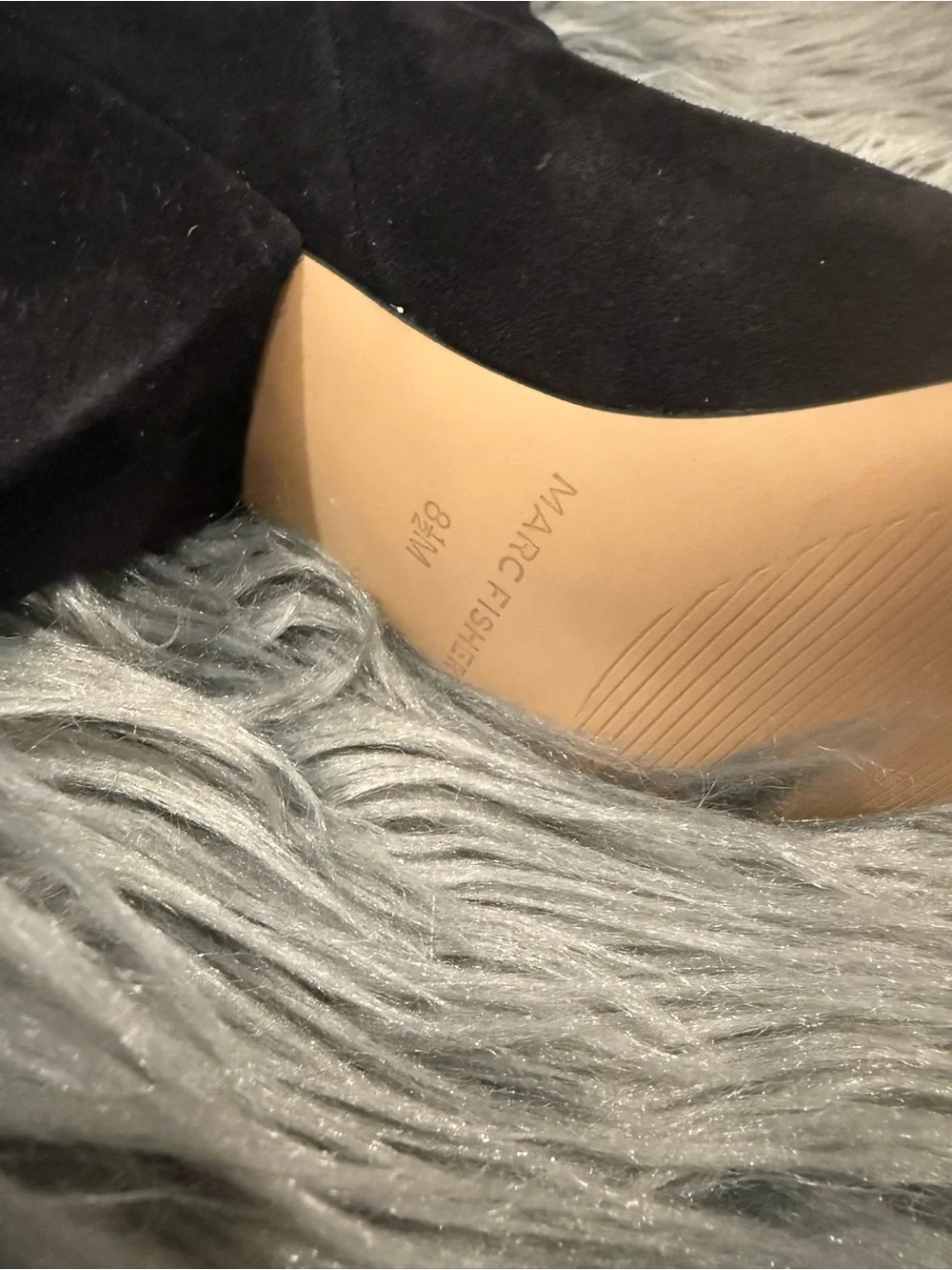 NEW Marc Fisher Suede Over the Knee Boots - Size 8.5 | Color: Black